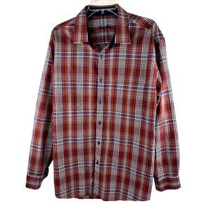 Tasso Elba Men's Plaid Shirt Size: 17-17 1/2